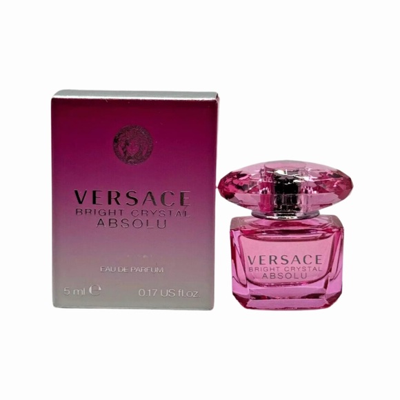 VERSACE Bright Crystal Absolu Eau de Parfum Mini Splash - .17 fl oz NIB - Picture 2 of 8